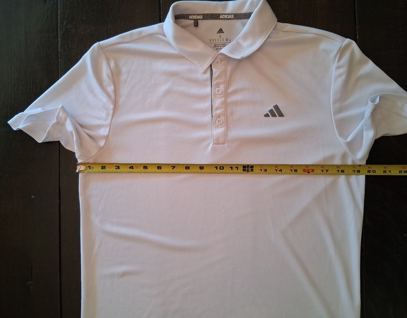 Adidas Mens S White Polo Short Sleeve Shirt gallery