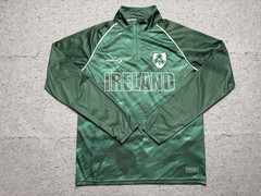 Lansdowne Ireland Shirt Mens Medium Green Quarter Zip Athletic Pullover DryLans