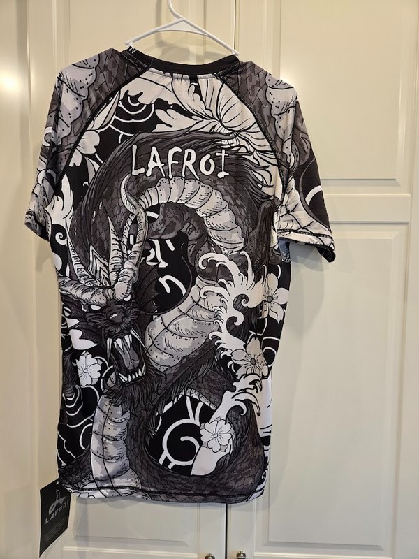 LAFROI Short Sleeve UPF 50+ Baselayer Performance Compression Shirt Rash MENS XL gallery