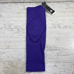 NWT Adidas Techfit Padded Compression Arm Elbow Purple 2XLT Tall 1 Sleeve Sports