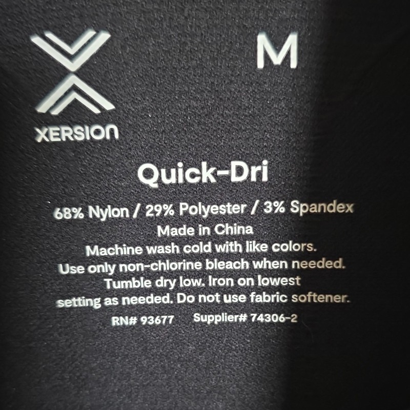 Xersion Quick-Dri Men's Striped 1/4 Zip Pullover Mock Neck Shirt Black Gray M gallery