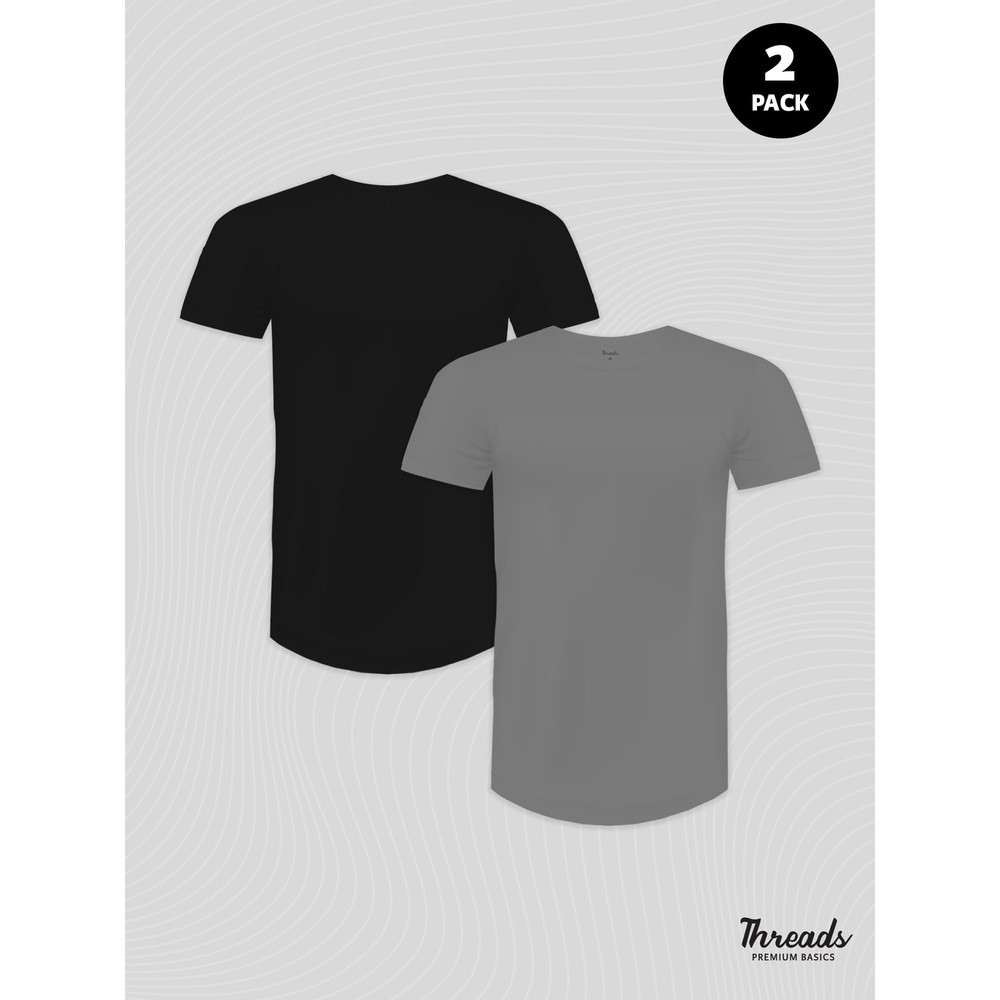 Threads Men's 2-PACK Anti-Odor Moisture Wicking Short Sleeves T-Shirts: S-2XL