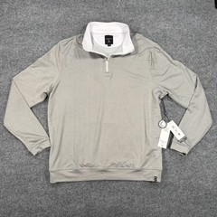 Kenneth Cole Golf 1/4 Zip Pullover Mens M Grey Gray Stretch Wicking Performance