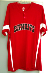 Easton Mens Size Large Jersey Style Pullover Shirt BANDITS on Front Bio-Dri