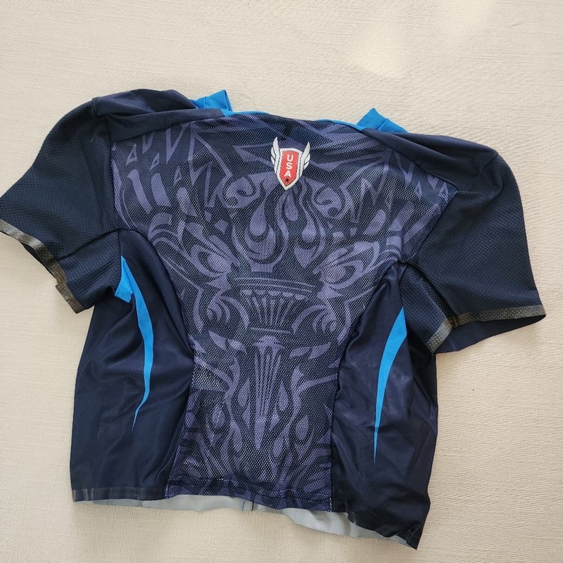 US Olympics speedsuit Nike running bodysuit shirt XL gallery