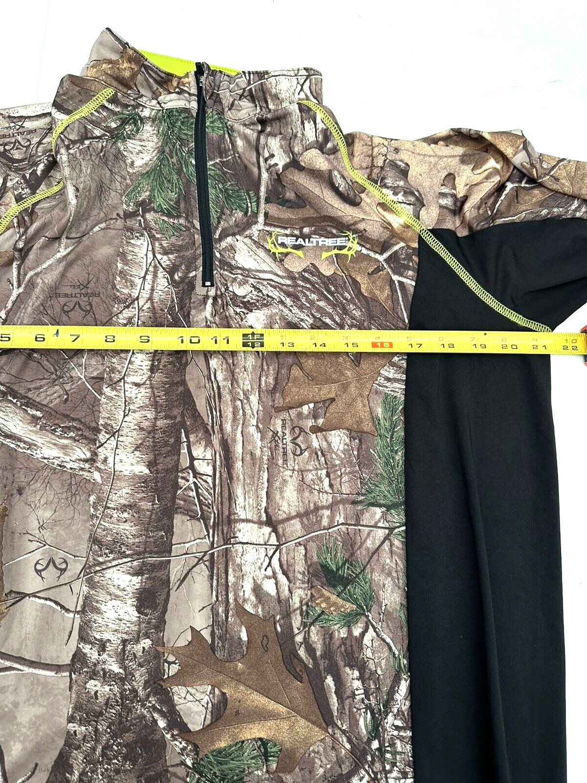 Real Tree Mens 1/4 Zip Pullover Scent Factor Camo Size Medium gallery