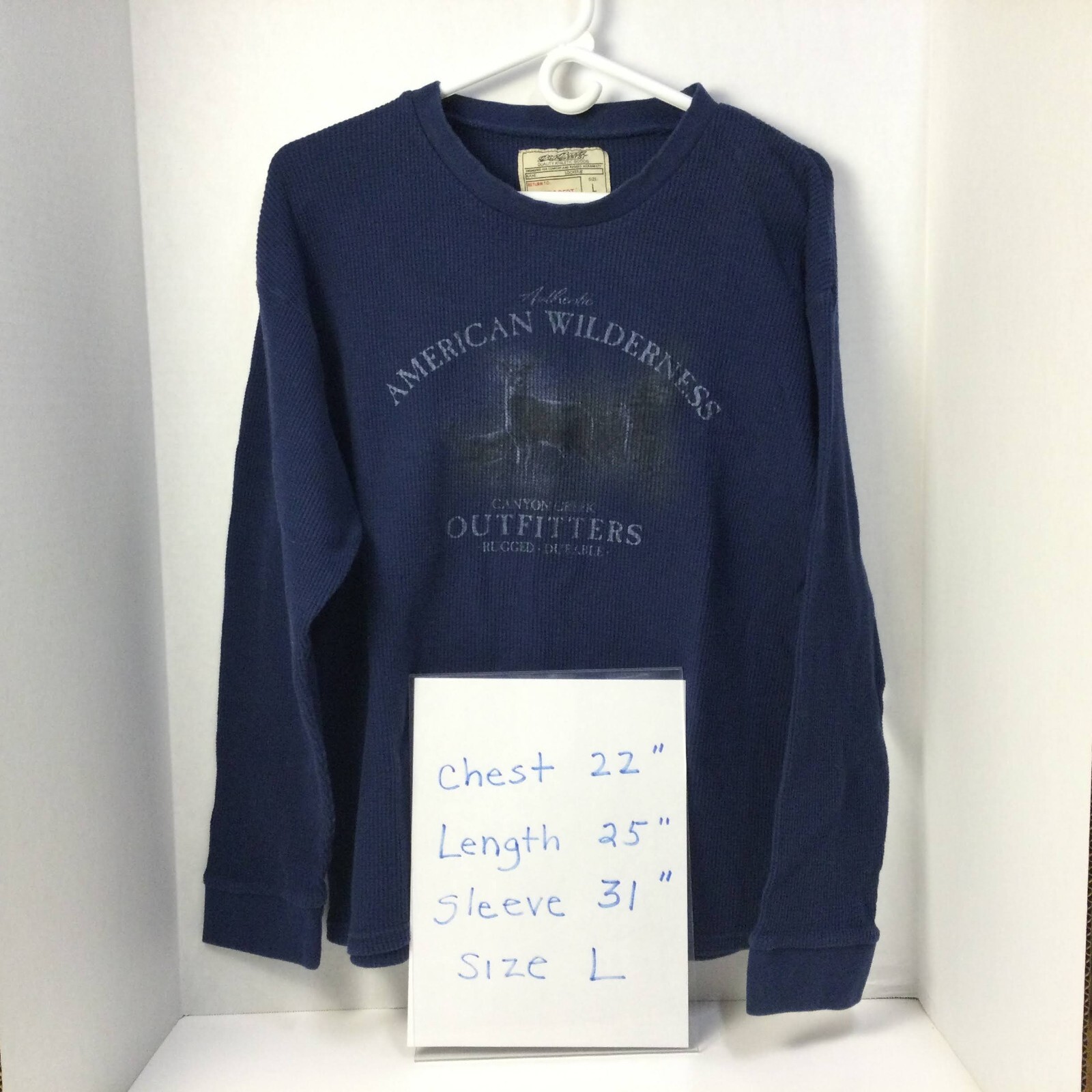 Big Ball Sports thermal pullover features a animal print design Size L. gallery