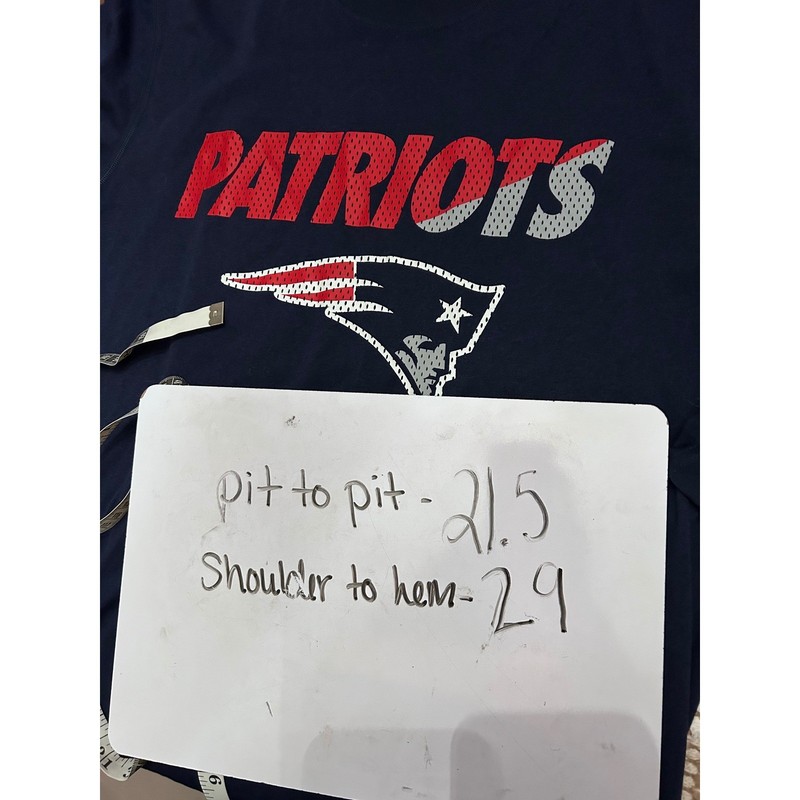 Nike Mens L New England Patriots Dri-FIT Long Sleeve Shirt Navy Blue Large NFL gallery