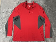 Nike ACG Sweatshirt Mens 2XL Quarter Zip 1/4 Chest Pocket Pullover Red Fit Dry