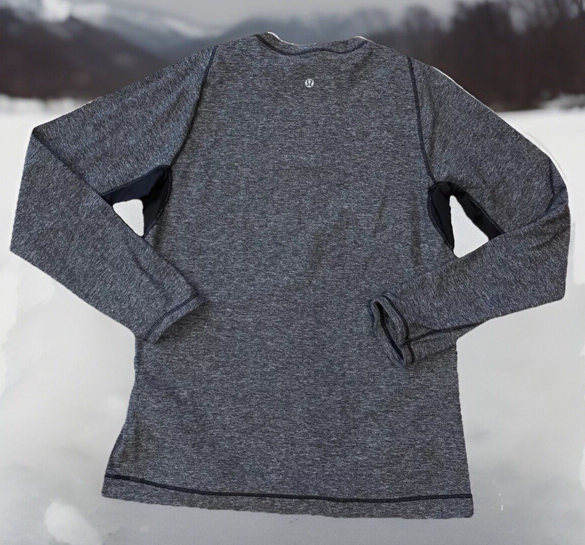 Lululemon Men's Metal Vent Tech Long Sleeve Shirt Sz L Gray Stretch Breathable gallery