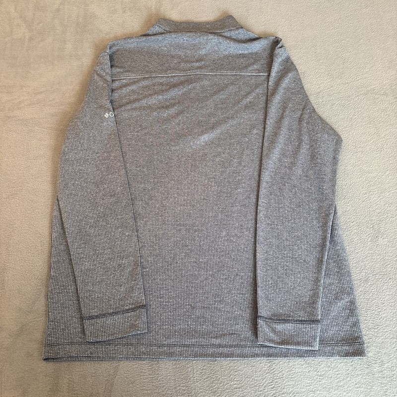 Columbia Golf Quarter Zip Pullover Mens XL Blue FCA Logo Long Sleeve Performance gallery
