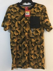 Nike Mens Hybrid Knit AOP T-Shirt 678603-845 Sz S