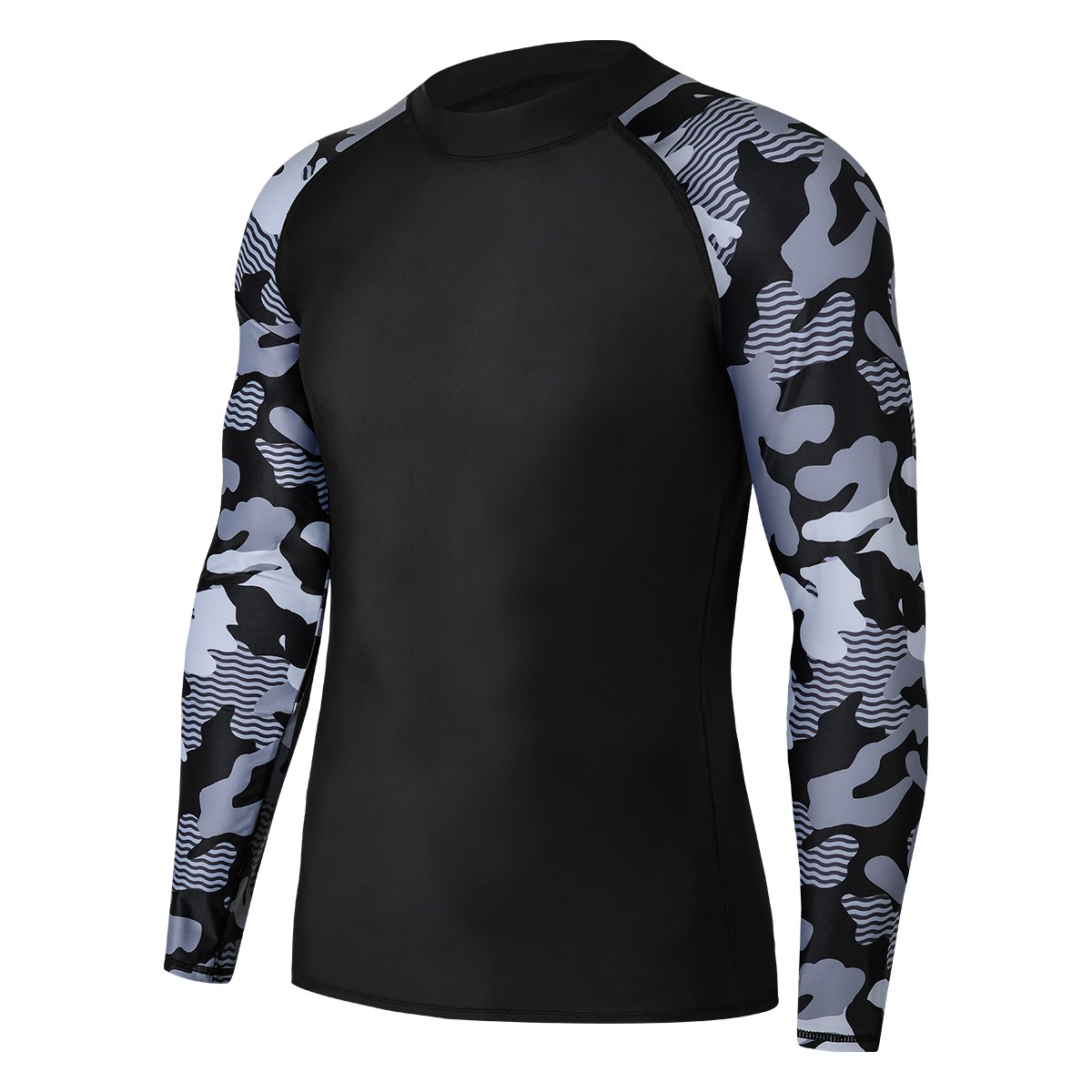 Men's UV Short Sleeve Swim Shirts Rash Guards Quick Dry Fishing Beach T Shirts gallery