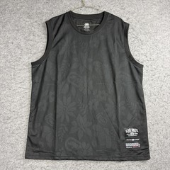 Ecko Unltd Tank Top Mens XL Black Floral Mesh Sleeveless Lightweight Casual