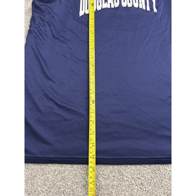 Alleson Athletic Basketball Jersey Mens L Navy Blue Excellent Reversible 20 gallery