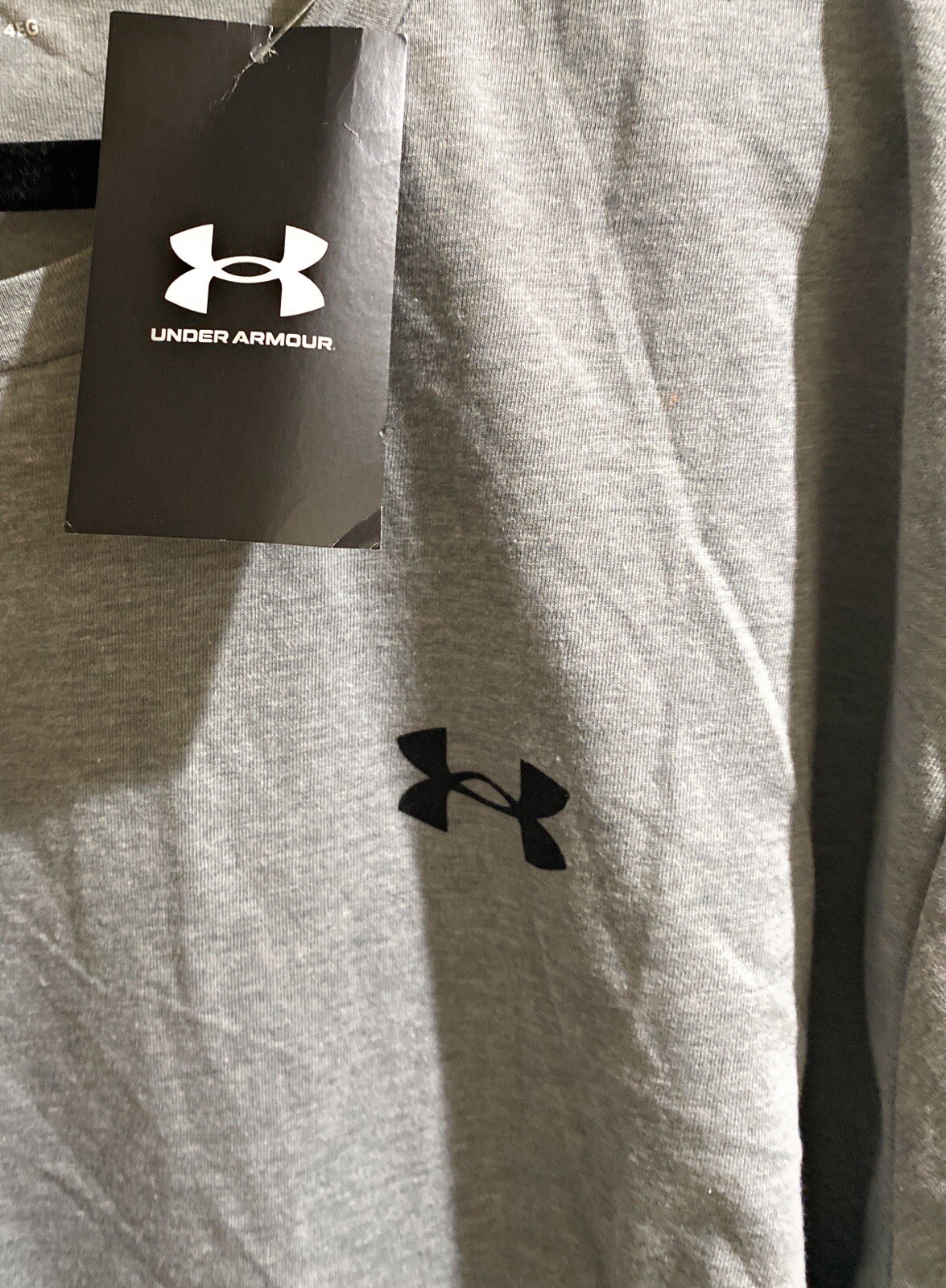 UNDER ARMOUR Logo Short Sleeve Gray Cotton/Poly T-shirt New with Tags 4XL gallery