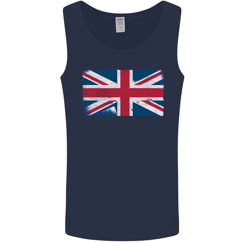 Distressed Union Jack Flag Great Britain Mens Vest Tank Top gallery