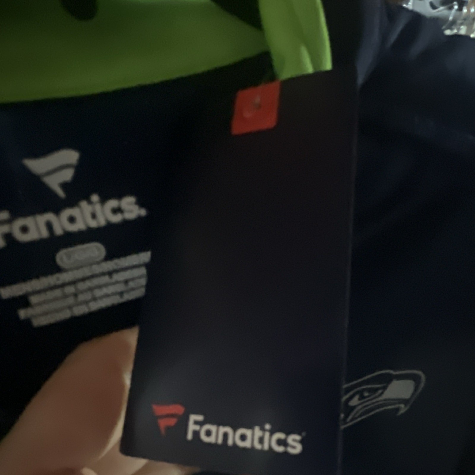 Officially Licensed Fanatics Seattle Seahawks Men's Quarter Zip Pullover Size L gallery