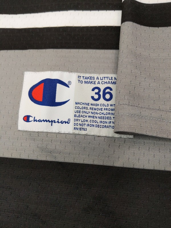 Vintage 90's CHAMPION #19 Lightweight Polyester Jersey Size Men's Small EUC! gallery
