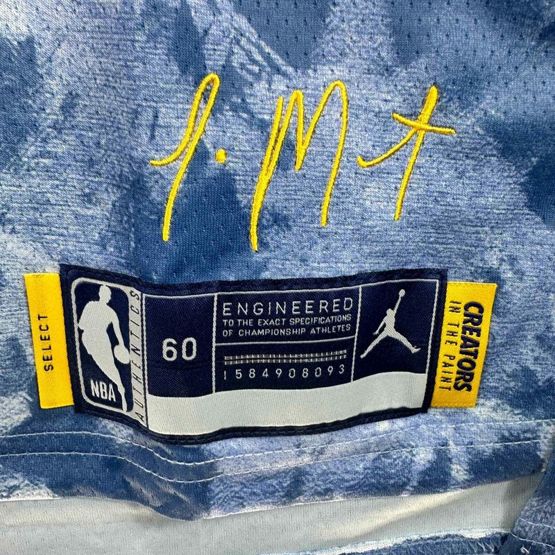 Nike Grizzlies Jersey Morant Mens 3XL Blue Select Series Swingman Memphis XXXL gallery