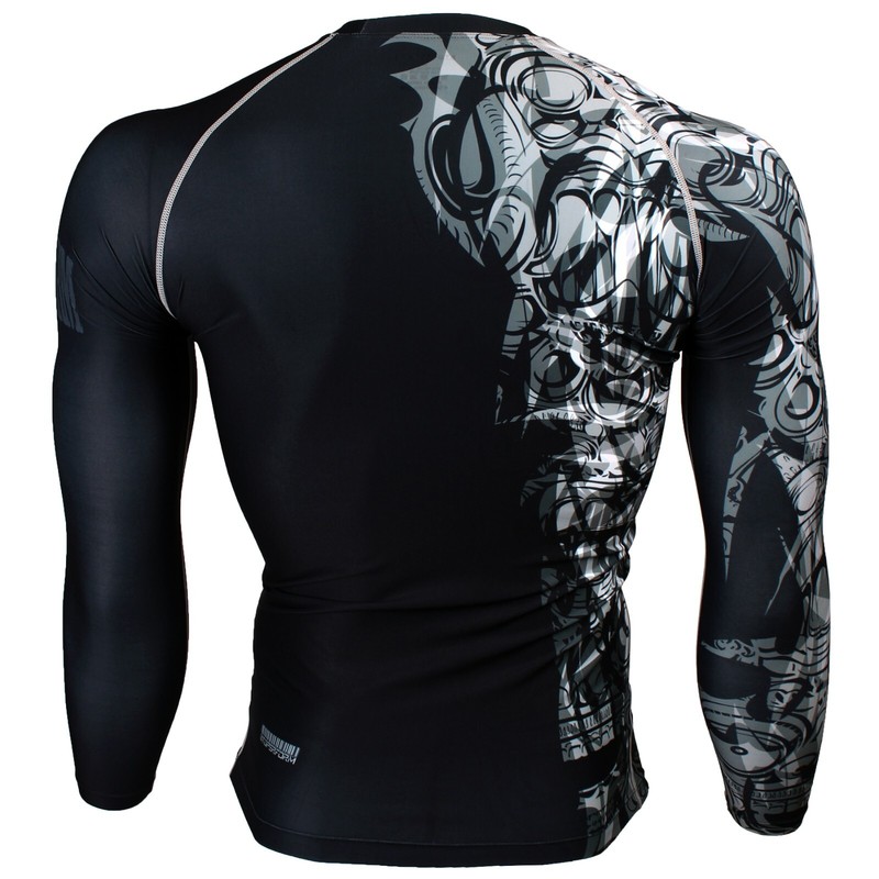 FX-146 TRIBAL STATUE Skin Compression Rash guard Under Tight Base layer BJJ MMA gallery