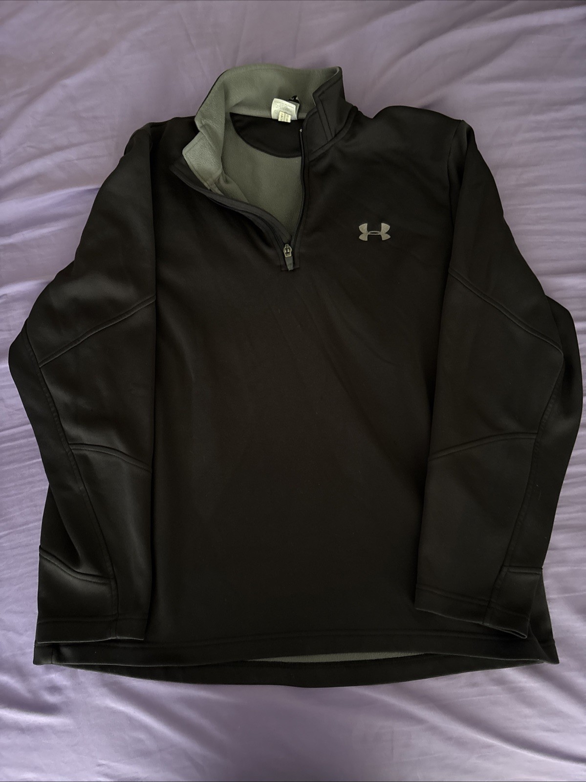 Under Armour Pullover Midlayer 1/2 Zip Black Size Medium gallery