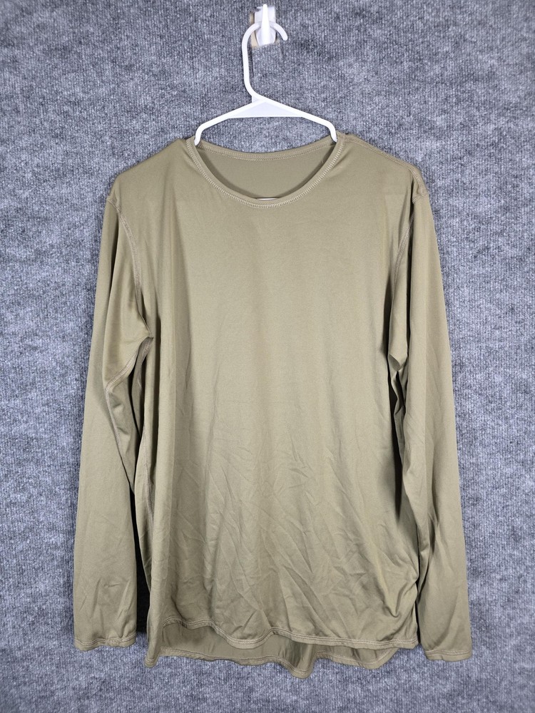 Milliken Undershirt Mens Medium Green Lightweight Cold Weather Gen III USGI