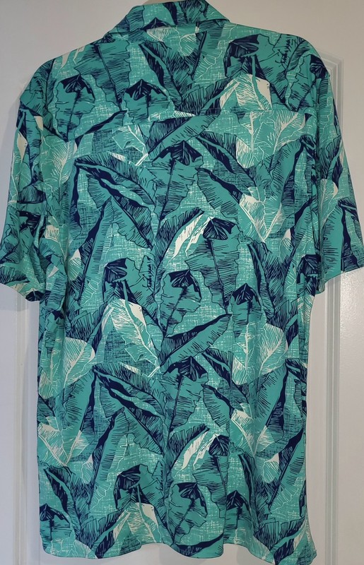 Margaritaville Palm Leaf UPF +50 Moisture Wicking Quick Dry Shirt Men's M NWT gallery