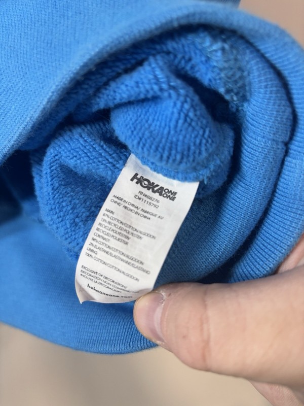 Hoka One One Men's L Running Sweater Blue Performance Jogging gallery