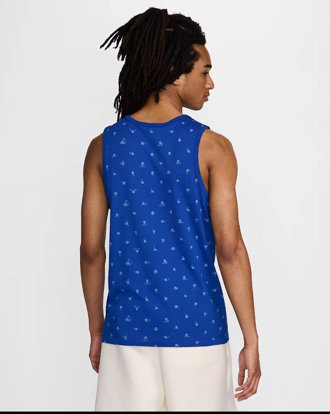 Nike USA Club Tank Top Men's Size M Medium Blue All Over Print FN0879-417 New gallery