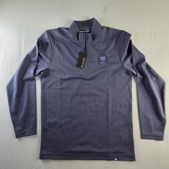 Travis Matthews 1/4 Zip Pullover Navy Blue 100 Top Hospitals Logo Mens Small NWT