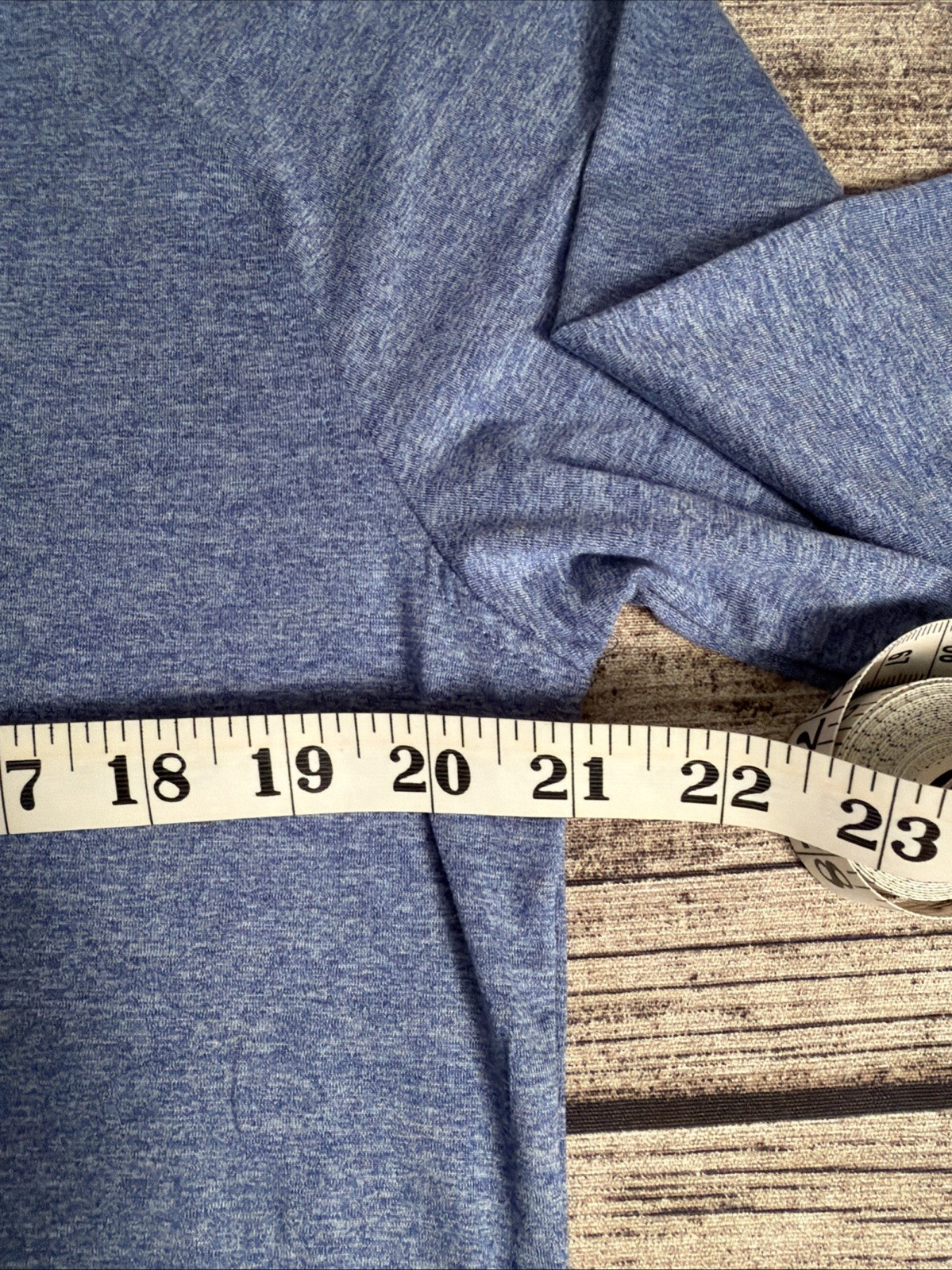 01.algo Performance Shirt Long Sleeved Heathered Blue M UPF 40 Quick Dry gallery
