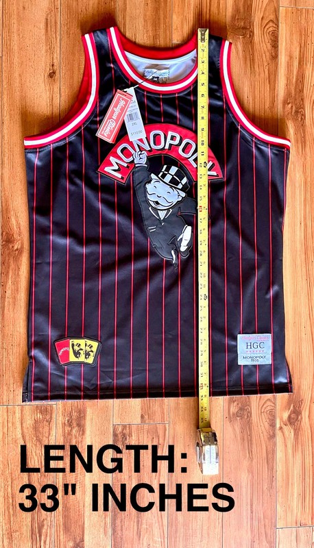 MONOPOLY - Basketball Jersey - Headgear Classics - 2XL (New w/ Tags) gallery
