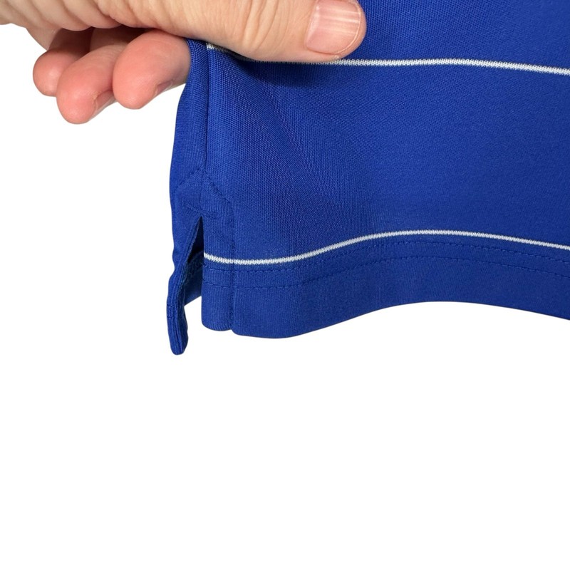 Callaway Swing Tech Blue Striped Golf Polo Shirt Medium gallery