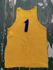 True Vintage 1940s-50s Gold Yellow Durene Jersey Tank
