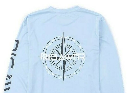 Rig & Water Compass Fishing Long Sleeve T-Shirt Men's Size 2XL NWT UPF 50 gallery