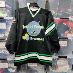 Lethal People Broom Ball Jersey Jersey Size Medium 22×29 A252ed