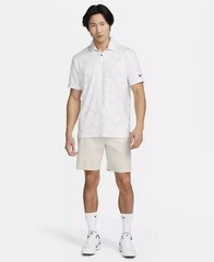 Nike Tour Golf Polo Shirt Men’s Large Dri-Fit FD5739-100 Rake Line Print New