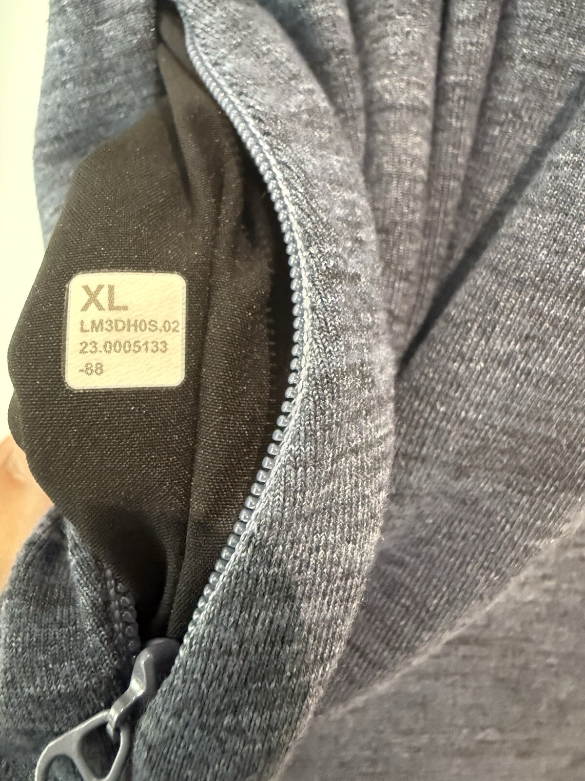 Lululemon Shirt Mens XL Blue Surge Warm Half Zip M3DH0S gallery