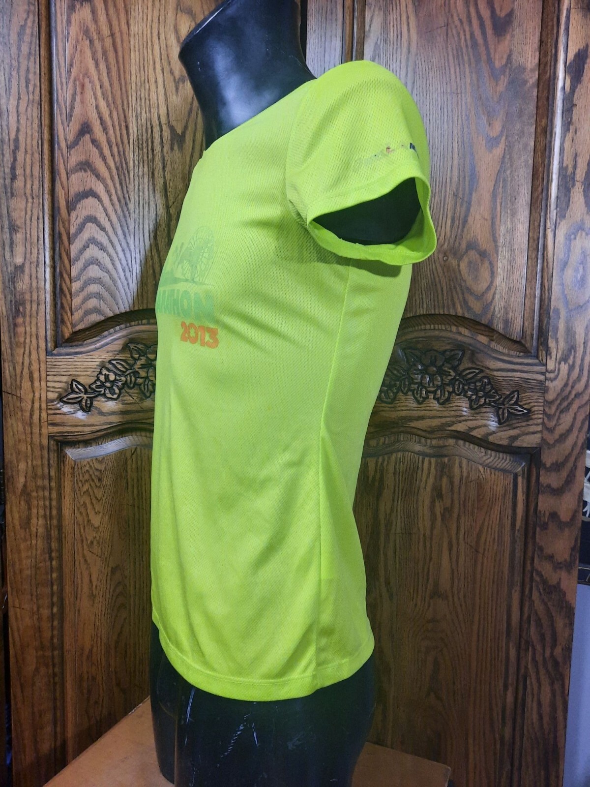 Los Angeles Marathon 2013 Mens Running Shirt Neon Green gallery