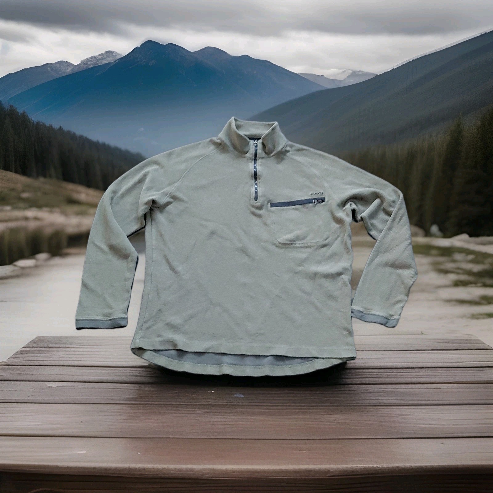 KAVU Quarter Zip Pullover Top Mens XL Granolacore Outdoor Nature Hiking Camping gallery