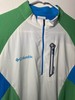 Columbia Omni-Freeze Green White Blue 1/4 Zip Mens Large Breast Pocket Shirt gallery