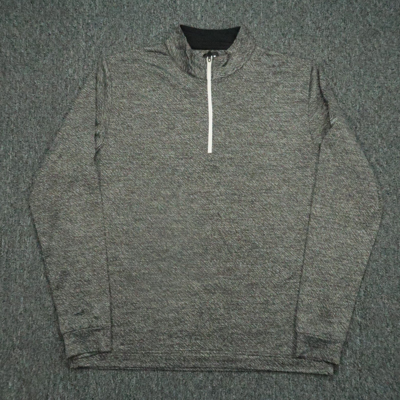 FootJoy Pullover Mens Medium Gray Half Zip Jacquard Texture TPC Craig Ranch gallery