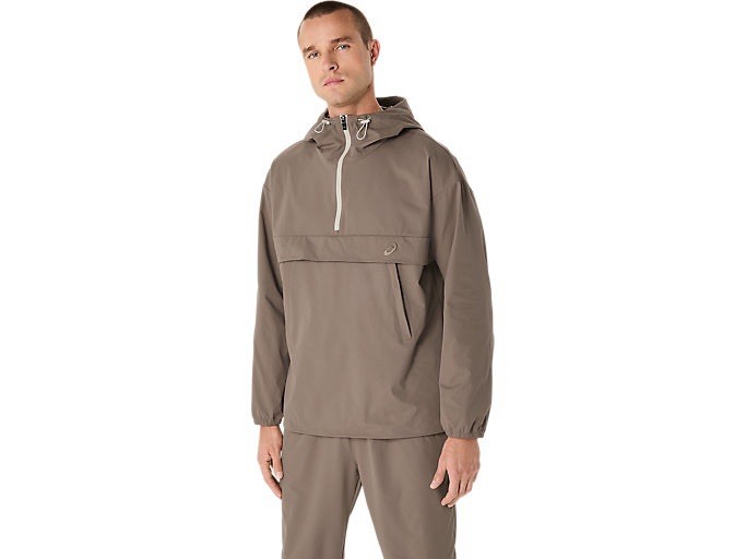 ASICS Double Weave Relaxed Pullover Jacket Men's Sports Top Plus Shorts! Size LG