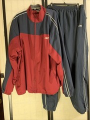 Reebok Track Suit Jacket 3XLT – Pants 2X Dk Blue/ Red