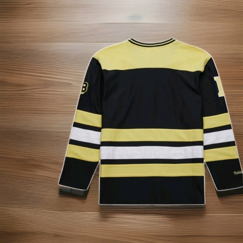Mens Mitchell & Ness NHL STATESIDE PASTEL V-NECK LS JERSEY BOSTON BRUINS Large gallery