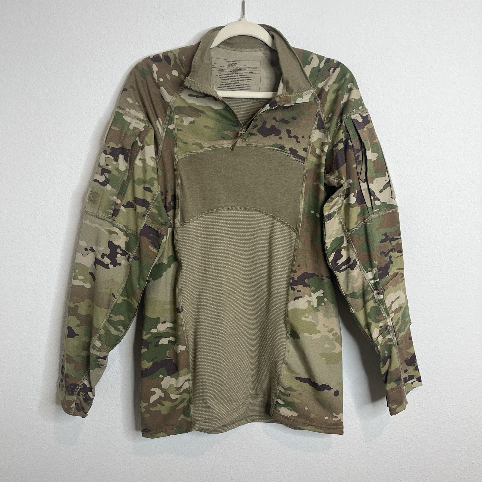 Army Combat Shirt OCP Large MULTICAM Flame Resistant FR Tactical 1/4 Zip USGI gallery