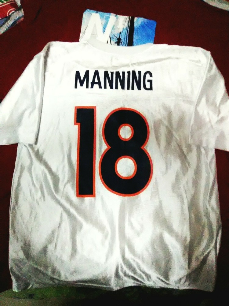 Broncos Peyton Manning Jersey Youth Large (14/16) Team Apparel top condition