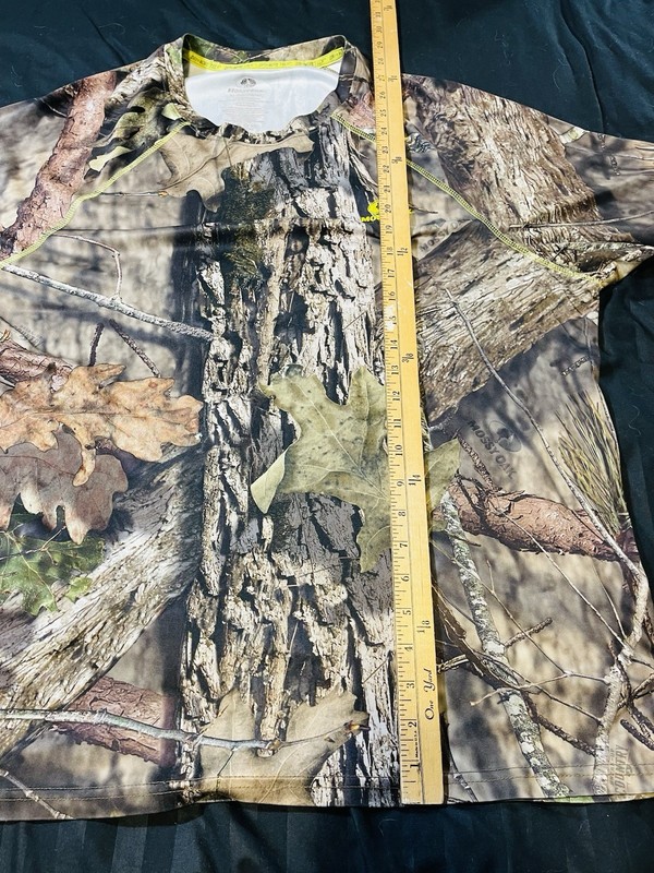 Mossy Oak Dri More Tech Camouflage T-Shirt Men's XL Real Tree Hunting Top EUC gallery