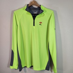 Under Armour Men’s Large Golf Quarter Zip Pullover The Oaks Neon Yellow FLAW